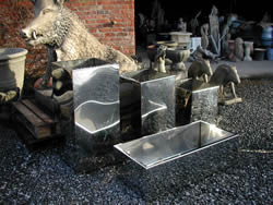 Polished Stainless Steel Planters by Modern Metals