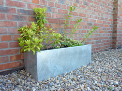 Modern Metals by Plowman Brothers Stainless Steel Wall Planter